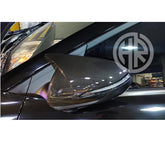 Hyundai Elantra Carbon Fiber Side Mirror Covers Batman Style Design